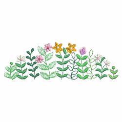 Charming Floral Borders 05 machine embroidery designs