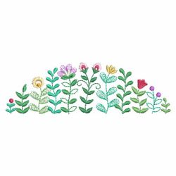 Charming Floral Borders 06 machine embroidery designs