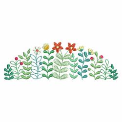Charming Floral Borders 07 machine embroidery designs