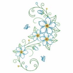 Vintage Swirl Flowers(Lg) machine embroidery designs
