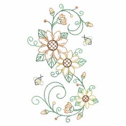 Vintage Swirl Flowers 02(Lg) machine embroidery designs
