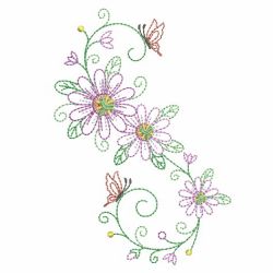 Vintage Swirl Flowers 06(Md) machine embroidery designs