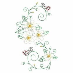 Vintage Swirl Flowers 08(Sm) machine embroidery designs