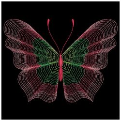 Rippled Butterfly 3 05(Lg) machine embroidery designs