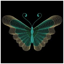 Rippled Butterfly 3 09(Md) machine embroidery designs