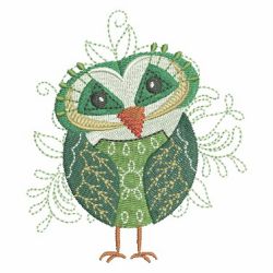 Folk Owls 05 machine embroidery designs