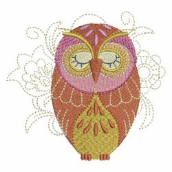 Folk Owls 06 machine embroidery designs