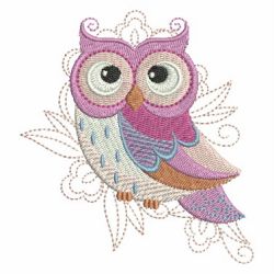 Folk Owls 09 machine embroidery designs