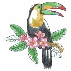 Watercolor Tropical Birds(Md) machine embroidery designs