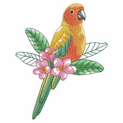 Watercolor Tropical Birds 05(Md) machine embroidery designs