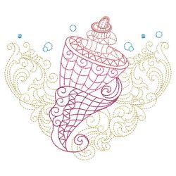 Vintage Seashells 02(Sm) machine embroidery designs