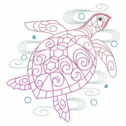 Vintage Sea Creatures 2 10(Sm) machine embroidery designs