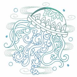 Vintage Sea Creatures 2 12(Lg) machine embroidery designs