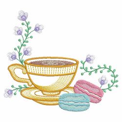 Afternoon Tea Time 03(Md) machine embroidery designs