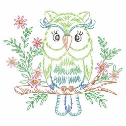 Vintage Owls(Md) machine embroidery designs