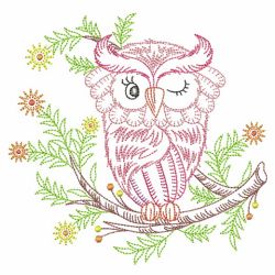 Vintage Owls 02(Md) machine embroidery designs