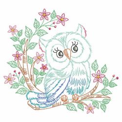 Vintage Owls 03(Md) machine embroidery designs