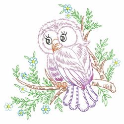 Vintage Owls 05(Md) machine embroidery designs