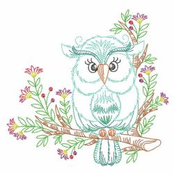 Vintage Owls 10(Md) machine embroidery designs