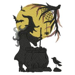 Halloween Silhouettes 2 04(Sm) machine embroidery designs