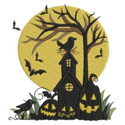 Halloween Silhouettes 2 06(Sm) machine embroidery designs
