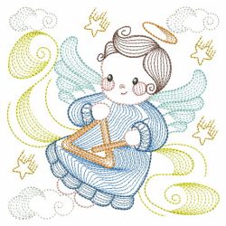 Rippled Little Angels 05(Lg) machine embroidery designs