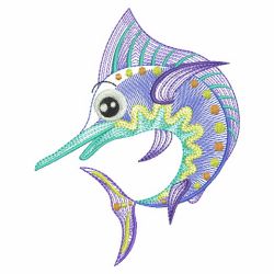 Caribbean Creatures 06(Lg) machine embroidery designs