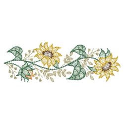 Rippled Sunflowers 2 09(Sm) machine embroidery designs
