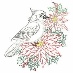 Vintage Christmas Birds 09(Sm) machine embroidery designs