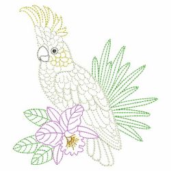 Vintage Tropical Birds 02(Md) machine embroidery designs