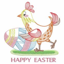 Rippled Happy Easter 2 03(Sm) machine embroidery designs