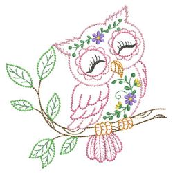 Vintage Owls 2 04(Lg) machine embroidery designs