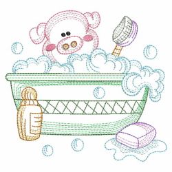 Vintage Bathtime Fun 01(Sm) machine embroidery designs