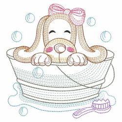 Vintage Bathtime Fun 03(Lg) machine embroidery designs