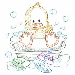 Vintage Bathtime Fun 04(Md) machine embroidery designs