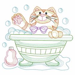 Vintage Bathtime Fun 05(Lg) machine embroidery designs