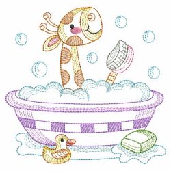 Vintage Bathtime Fun 06(Md) machine embroidery designs