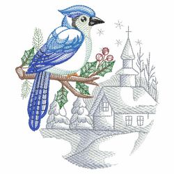 Winter For The Birds(Md) machine embroidery designs
