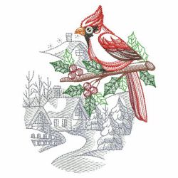 Winter For The Birds 02(Lg) machine embroidery designs