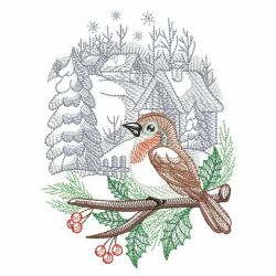 Winter For The Birds 03(Md) machine embroidery designs