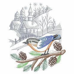 Winter For The Birds 04(Lg) machine embroidery designs