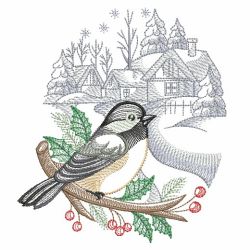 Winter For The Birds 06(Md) machine embroidery designs