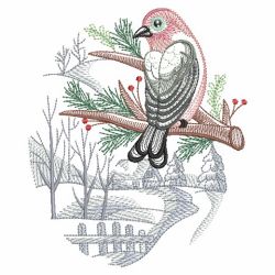 Winter For The Birds 07(Sm) machine embroidery designs