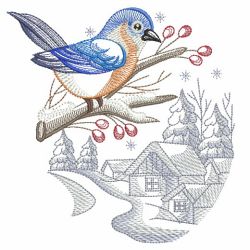 Winter For The Birds 08(Lg) machine embroidery designs