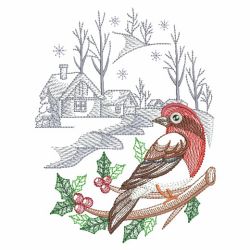 Winter For The Birds 09(Lg) machine embroidery designs