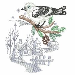 Winter For The Birds 10(Lg) machine embroidery designs