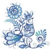 Delft Blue Floral Birds 2 02(Lg)