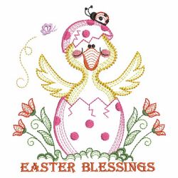 Easter Duck 03(Md) machine embroidery designs