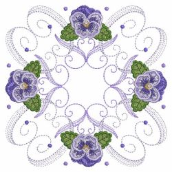 Heirloom Pansy Quilt 07(Lg) machine embroidery designs