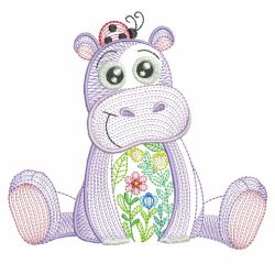 Rippled Spring Critters 04(Lg) machine embroidery designs